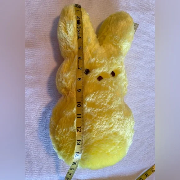 Peeps. Shaggy Yellow 15” Plush Bunny NWT - Picture 6 of 14